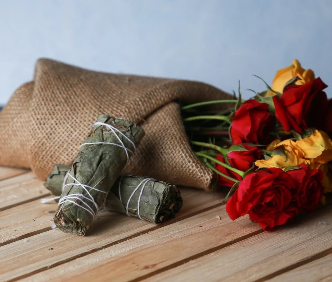 Created with an abundance of love and care this smudge of Eucalyptus has a very distinctive scent. Useful with the calming of one's mind, body, and spirit.